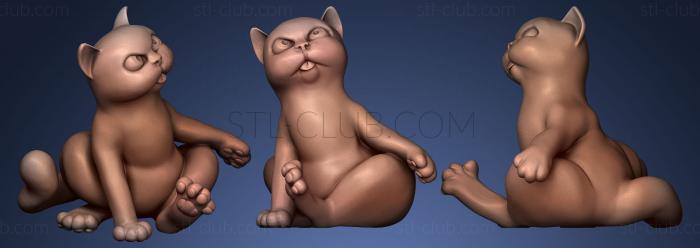 3D мадэль Смешной кот (STL)